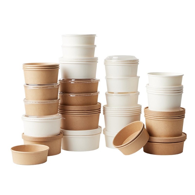 Boxivia leak-proof paper soup bowl material structure and heat-resistant coating detail