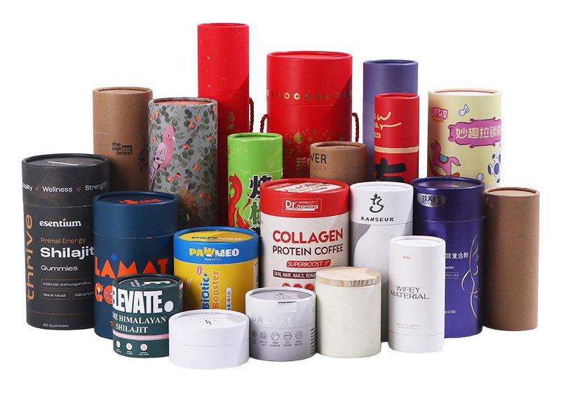 Custom spiral-wound paper tube containers for secure shipping