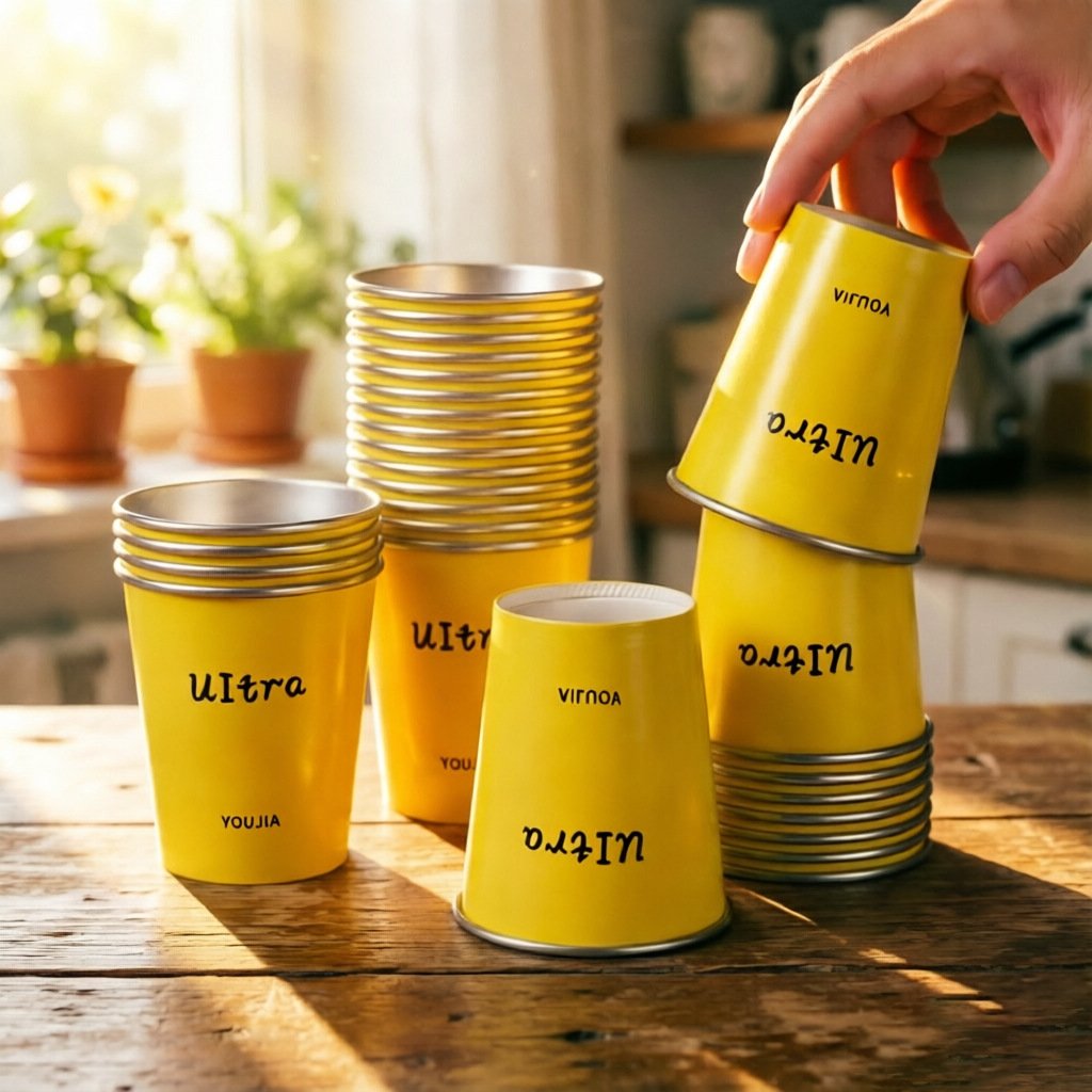 Custom printed paper cups with matching leak-proof lids from Boxivia packaging