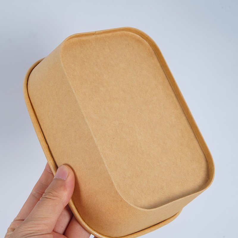 Close-up view of Boxivia seamless bottom seal and barrier coating on custom food containers