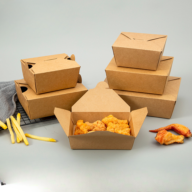 Custom greaseproof paper food containers and takeout packaging manufactured by Boxivia packaging