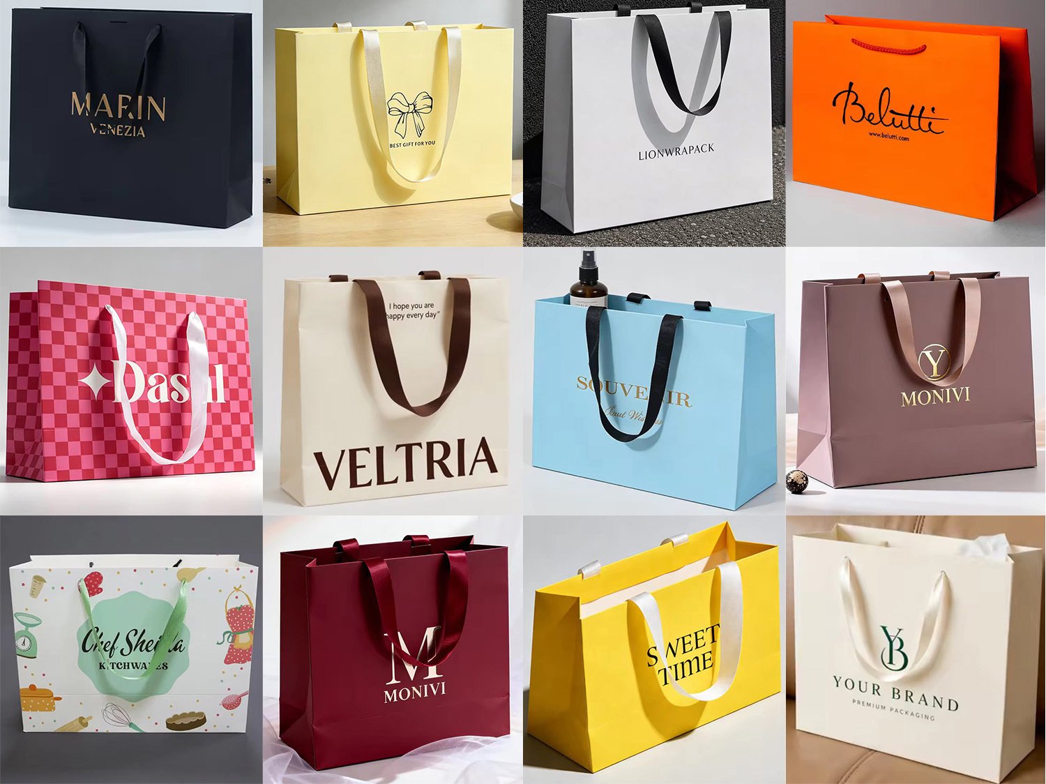 Boxivia packaging custom luxury gift wrapping bags manufacturing