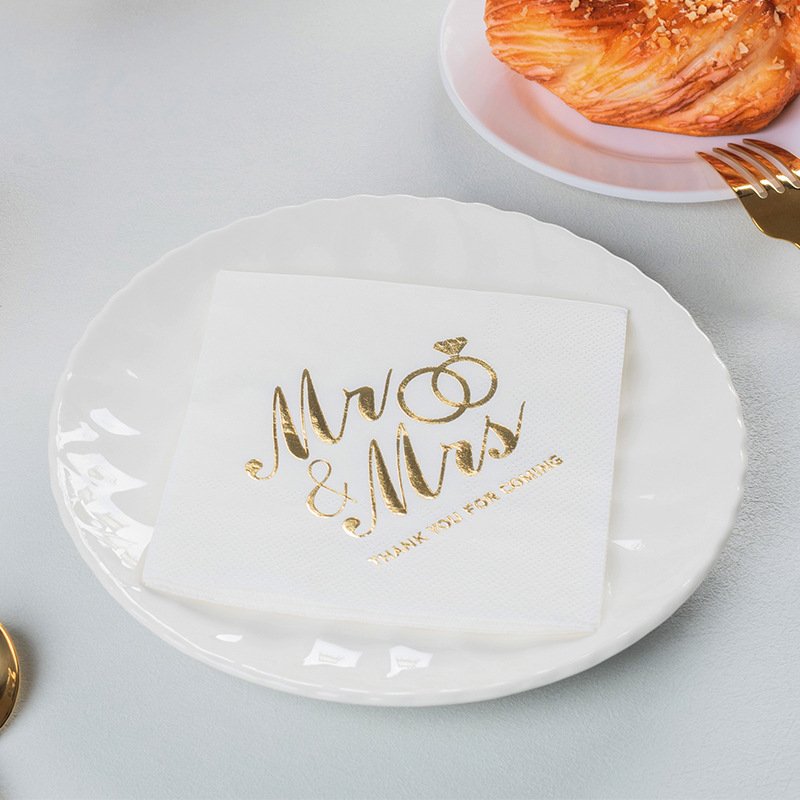 Custom printed logo tissue paper sheets with eco-friendly inks