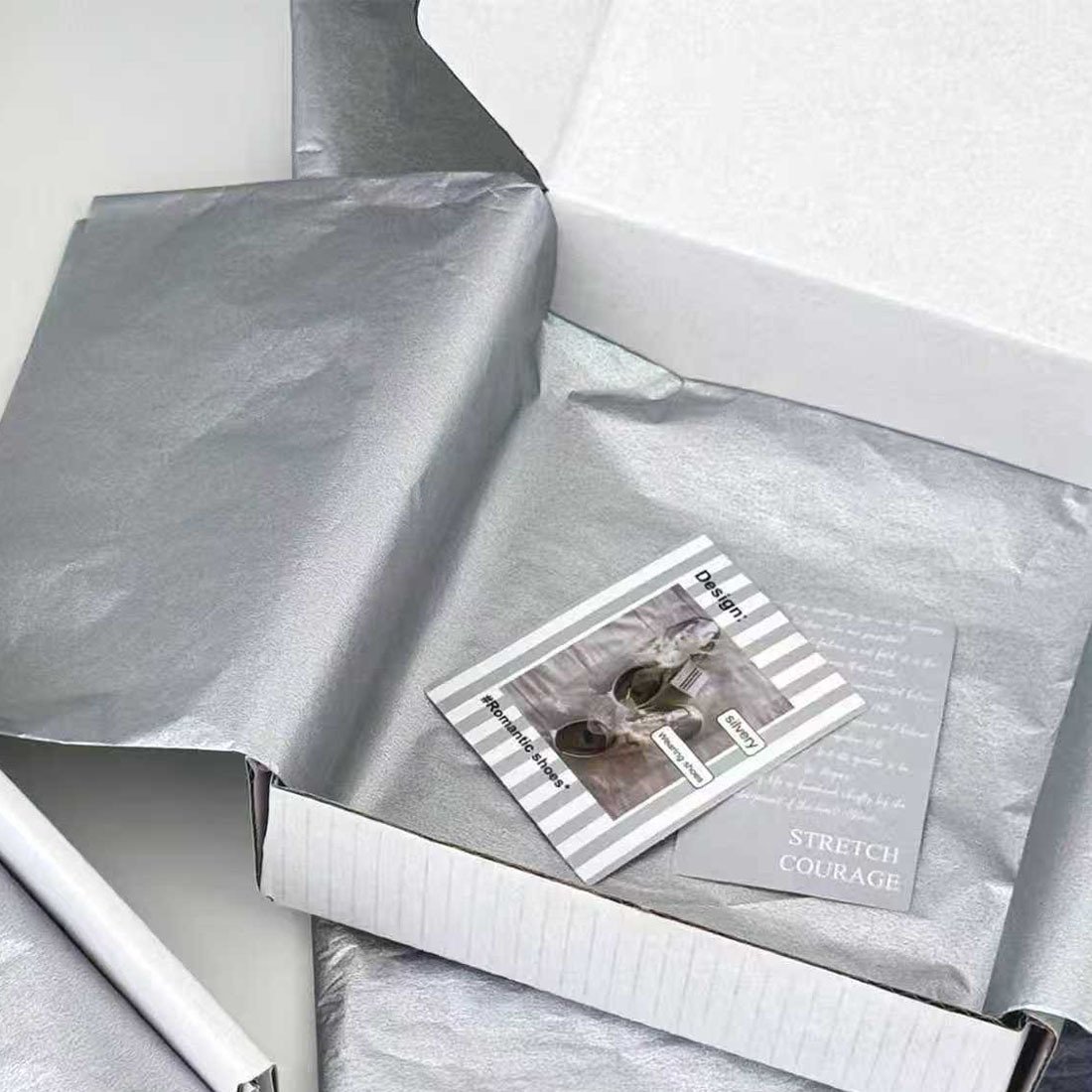 High tensile shoe wrapping and stuffing paper