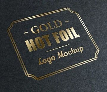 Precision hot foil stamping detail on custom luxury packaging