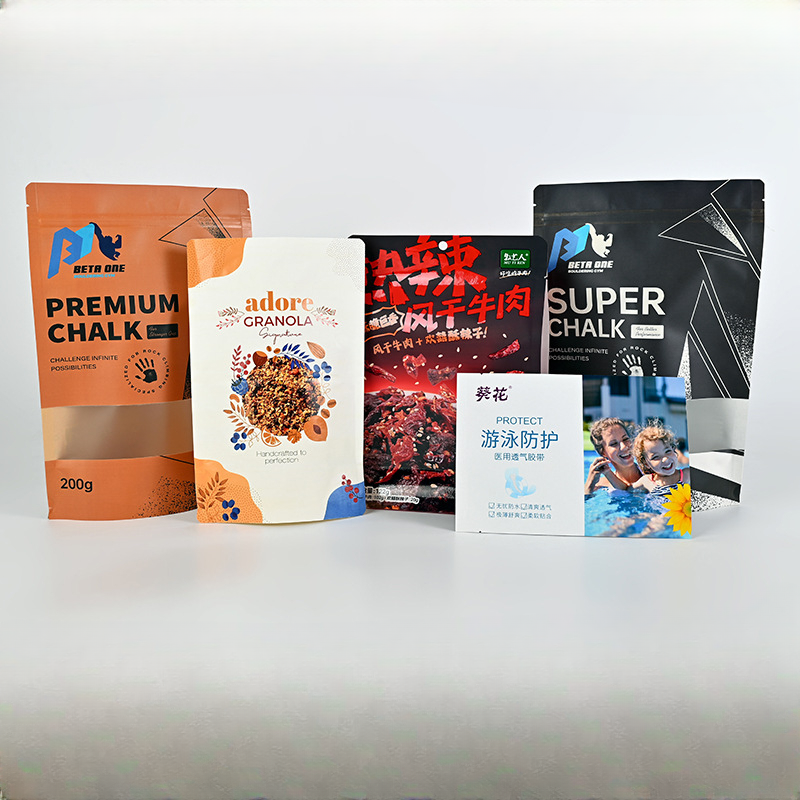 Custom Flat Paper Pouches by Boxivia Packaging