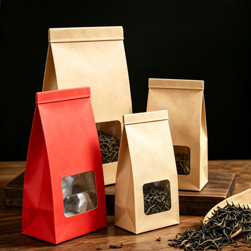 Window Paper Pouches for Retail by Boxivia Packaging