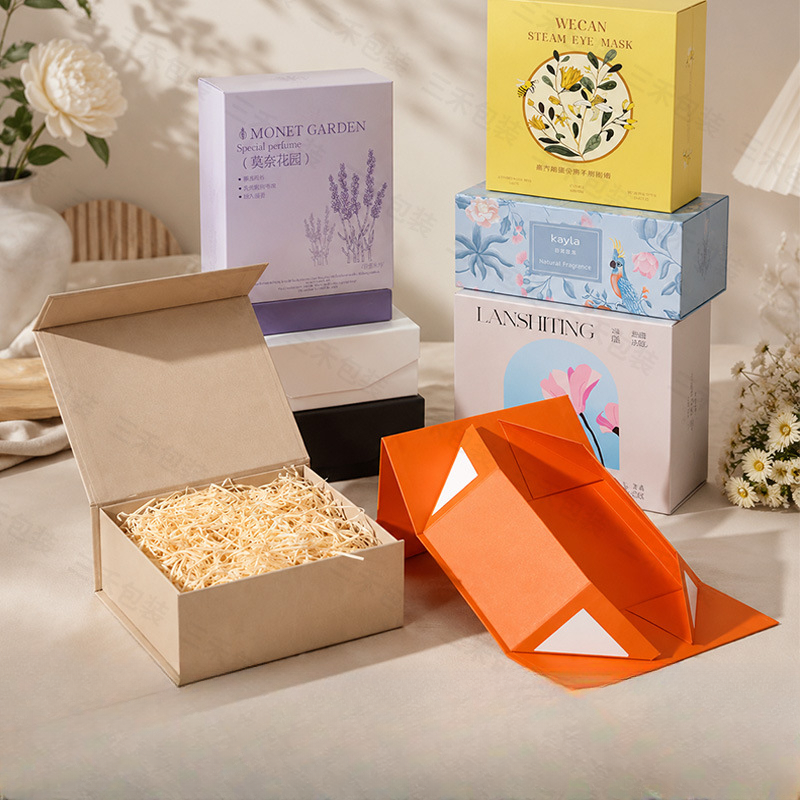 Cosmetics box packaging design and paper tube containers